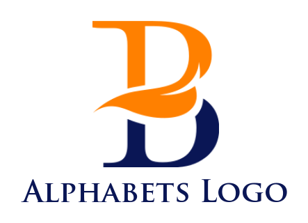 Make a Letter B logo leaf forming letter B 