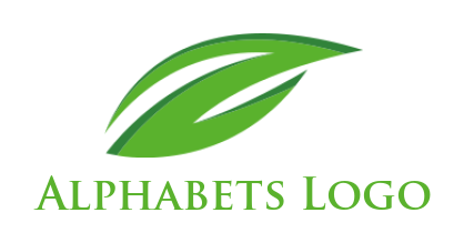 Design a Letter Z logo leaf shape