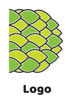Create a Letter D logo leaves forming letter D 