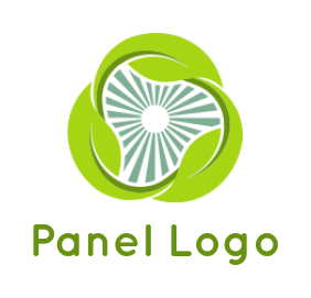 agriculture logo maker eaves around sun rays