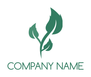 landscape logo online nature leaves plant - logodesign.net