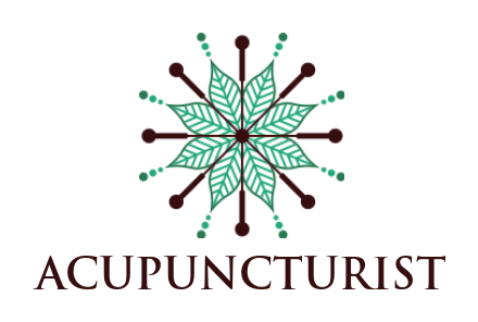 spa logo leaves in flower shape with needles