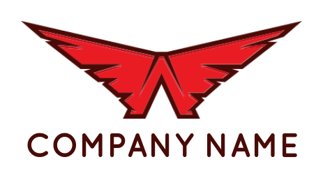 Letter A logo letter A creating wings