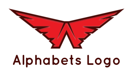 Letter A logo letter A creating wings