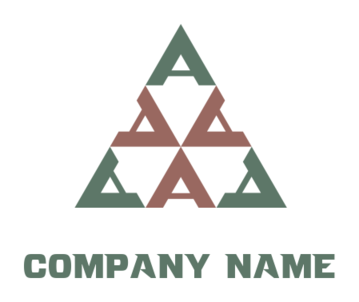 marketing logo Letter As forming triangle