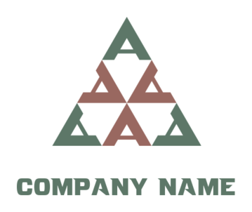 marketing logo Letter As forming triangle