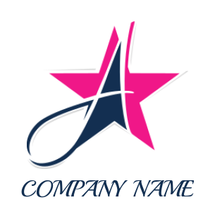 Letter A logo letter A incorporated star