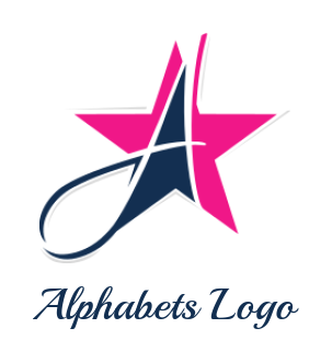 Letter A logo letter A incorporated star