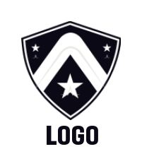 Letter A logo image shield incorporating letter A