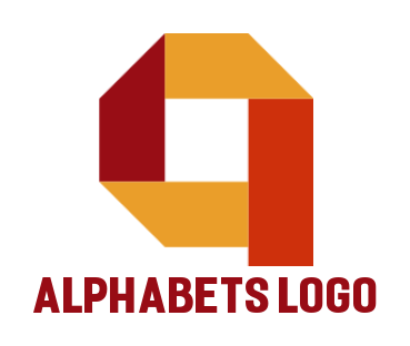 Letter A logo icon made of  folded paper