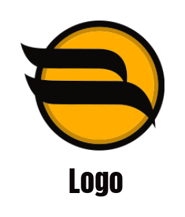 alphabet logo swooshes forming Letter B