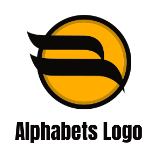 alphabet logo swooshes forming Letter B