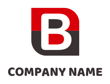 Letter B logo maker letter b inside square - logodesign.net