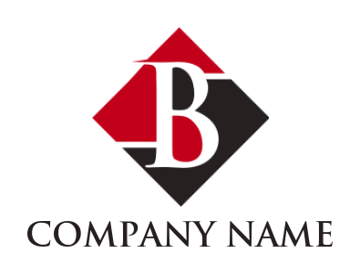 Create a Letter B logo letter B inside square 