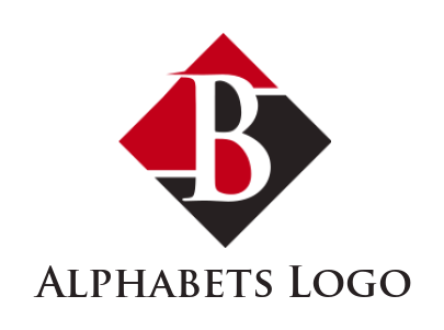 Create a Letter B logo letter B inside square 