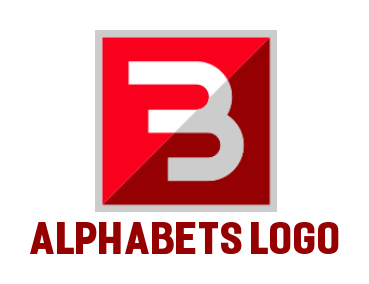 Make a Letter B logo inside square