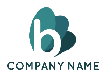 Letter B logo image three ovals inside letter B