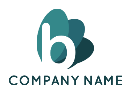 Letter B logo image three ovals inside letter B