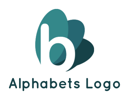 Letter B logo image three ovals inside letter B