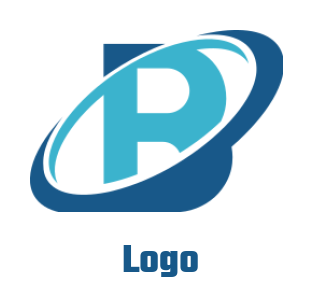 Letter B logo template swoosh inside letter B