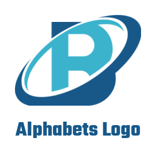 Letter B logo template swoosh inside letter B