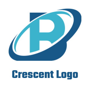 Letter B logo template swoosh inside letter B