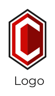 letter c inside the shield