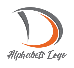 Make a Letter D logo pixels with swoosh in letter D 