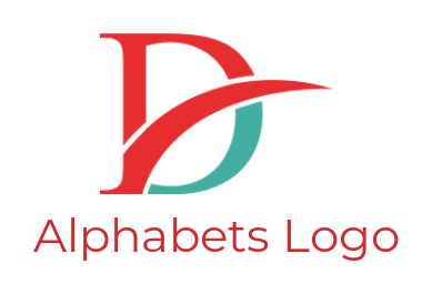 Letter D logo icon incorporated with swoosh 