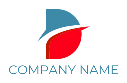 Letter D logo image swoosh forming letter D