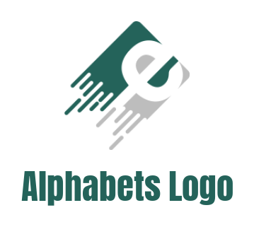 Letter E logo icon inside credit card with lines