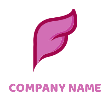 Letter F logo maker ice cream shape forming letter F