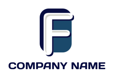 Make a Letter F logo letter f inside rectangle - logodesign.net