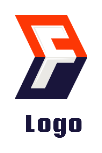 Generate a Letter F logo inside arrow