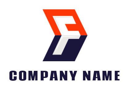Generate a Letter F logo inside arrow