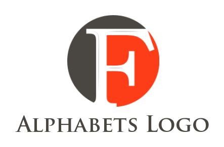Letter F logo image inside circle
