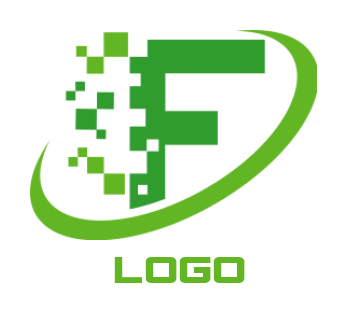 Generate a Letter D logo document in shape of D