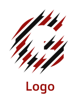 Create a Letter G logo lines forming letter G 