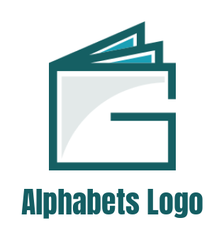 alphabets logo line art forming Letter G