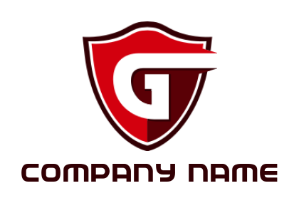 letter g incorporated with shield