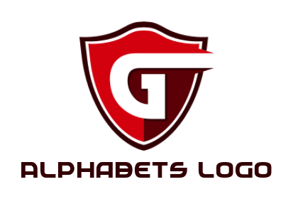 Create a Letter G logo incorporated with shield