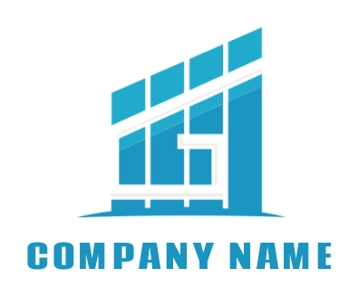 alphabets logo Letter G inside Clapper Board