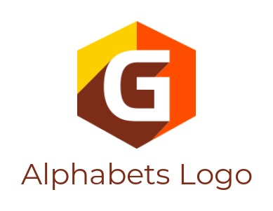 Make a Letter G logo inside polygon