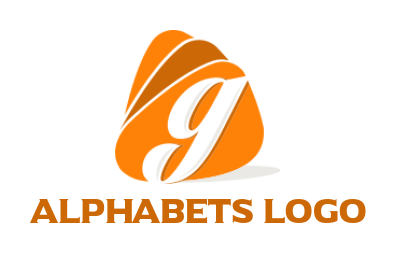 Create a letter G logo inside stone shapes