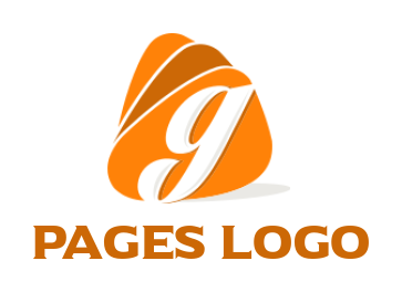 Create a letter G logo inside stone shapes