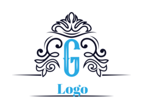 artistic logo icon Letter G with ornaments