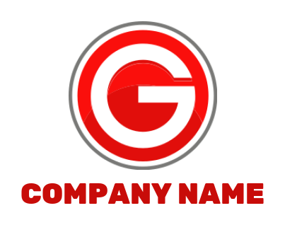 Make a Letter G logo merged with circle