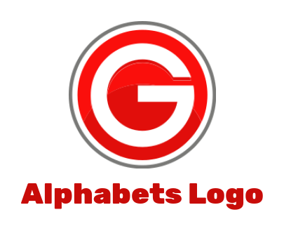 Make a Letter G logo merged with circle