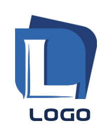 Letter L logo in front of rounded square 