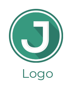 letter j inside the circle